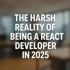 La dura realidad de ser un desarrollador React en 2025 - Y cómo me estoy adaptando